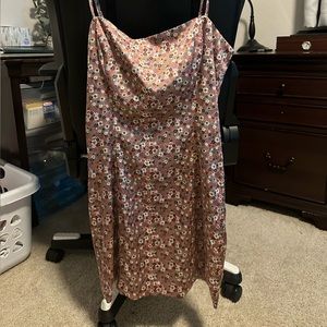 Aritiza Shimmer Satin Mini Dress- by Sunday Best- Floral Print